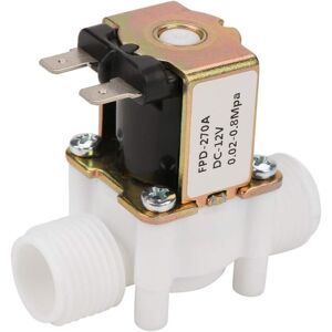 MEMKEY Solenoid Valve, dc 12V G1/2' nc Plastic Water Inlet Solenoid Valve 0.02-0.8MPA, Normally Closed Electric Solenoid Valve MEMKEY Solenoid Valve, dc 12V G1/2' nc Plastic Water Inlet Solenoid Valve 0.02-0.8MPA, Normally Closed Electric Solenoid Valve