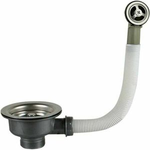 YMYNY Stainless Steel Sink Plug with Overflow Basket 114mm 1½ - Stainless Steel + abs mumu YMYNY Stainless Steel Sink Plug with Overflow Basket 114mm 1½ - Stainless Steel + abs mumu