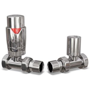 UK RADIATORS Talus Flair - Chrome Thermostatic Radiator Valve & Lockshield Straight 15mm UK RADIATORS Talus Flair - Chrome Thermostatic Radiator Valve & Lockshield Straight 15mm