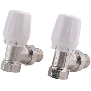 TLILY Thermostatic Radiator Valve 2Pcs 15mm x 1/2Inch Angle trv for Home Office TLILY Thermostatic Radiator Valve 2Pcs 15mm x 1/2Inch Angle trv for Home Office