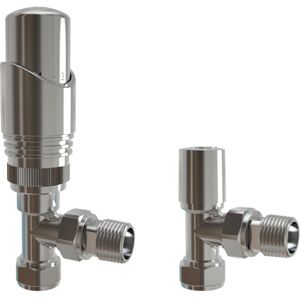 Biubiubath Chrome Thermostatic Angled Heated Towel Rail Radiator Valve 15mm x 1/2" Biubiubath Chrome Thermostatic Angled Heated Towel Rail Radiator Valve 15mm x 1/2"