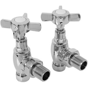 Traditional Angled 15mm Radiator Valve Pack - Warmehaus Traditional Angled 15mm Radiator Valve Pack - Warmehaus
