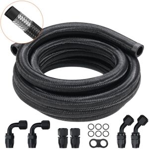 MOPHORN VEVOR 10AN Fuel Line Kit, 10 FT Fuel Hose Kit, 0.55" Nylon Stainless Steel Braided Fuel Line Oil/Gas/Diesel Hose End Fitting Kit, with 7 PCS Swivel MOPHORN VEVOR 10AN Fuel Line Kit, 10 FT Fuel Hose Kit, 0.55" Nylon Stainless Steel Braided Fuel Line Oil/Gas/Diesel Hose End Fitting Kit, with 7 PCS Swivel
