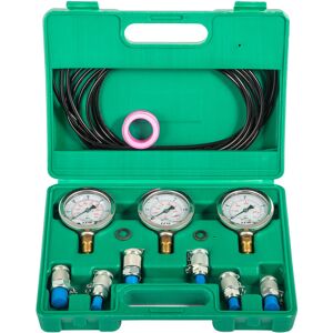 VEVOR Hydraulic Pressure Test Kit 25/40/60Mpa 8600PSI Hydraulic Pressure Tester Test Kit 3 Pressure Gauge 3 Test Hose 6 Couplings for Excavator Machinery VEVOR Hydraulic Pressure Test Kit 25/40/60Mpa 8600PSI Hydraulic Pressure Tester Test Kit 3 Pressure Gauge 3 Test Hose 6 Couplings for Excavator Machinery