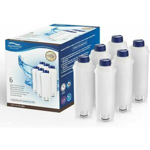 DEWDAT Water filter cartridge for coffee machine with activated carbon softener, compatible with Delonghi ecam, Esam, etam, bco, ec. Product Pack of 6 DEWDAT Water filter cartridge for coffee machine with activated carbon softener, compatible with Delonghi ecam, Esam, etam, bco, ec. Product Pack of 6