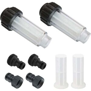 Ymyny - Water filter for garden hose, 2 pieces 3/4 inch water pre-filter water filter set with 4 filter elements & 2 quick adapters for high-pressure Ymyny - Water filter for garden hose, 2 pieces 3/4 inch water pre-filter water filter set with 4 filter elements & 2 quick adapters for high-pressure