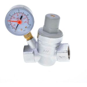 Goshe - Water Pressure Reducing Valve 1/2' Female for 15mm Pipe with Gauge Goshe - Water Pressure Reducing Valve 1/2' Female for 15mm Pipe with Gauge