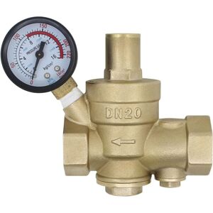 Toolive - Water pressure regulator with replaceable filter 1/2 3/4 1 1-1/4 1-1/2 2 inch – water pressure reducer with pressure gauge (DN20-3/4 inch) Toolive - Water pressure regulator with replaceable filter 1/2 3/4 1 1-1/4 1-1/2 2 inch – water pressure reducer with pressure gauge (DN20-3/4 inch)