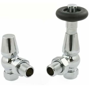 West - Jaguar trv Angled Thermostatic Radiator Valve and Lockshield - Chrome West - Jaguar trv Angled Thermostatic Radiator Valve and Lockshield - Chrome