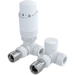 GRAVAHAUS White Corner Thermostatic Radiator Valve Pack (Pairs) GRAVAHAUS White Corner Thermostatic Radiator Valve Pack (Pairs)