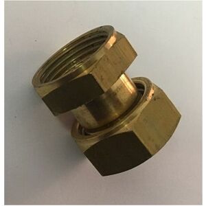 Wolf - 2013021 Double brass connection - connection to valve exchanger for Boiler cgb-k - yellow Wolf - 2013021 Double brass connection - connection to valve exchanger for Boiler cgb-k - yellow