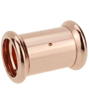 Buyaparcel - X10 Copper Press Fit Straight 22mm Connector wras Crimp Fitting Buyaparcel - X10 Copper Press Fit Straight 22mm Connector wras Crimp Fitting