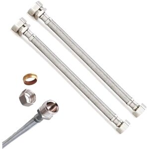 Buyaparcel - X2 Essentials 22mm x 3/4'' x 30cm Flexible Tap Connector - 12.5mm Bore Buyaparcel - X2 Essentials 22mm x 3/4'' x 30cm Flexible Tap Connector - 12.5mm Bore