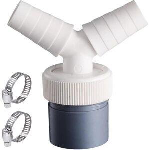 TORMATOR Y-adapter for double laundry and dishwasher hoses - with Ø40 mm outlet and Ø18-23 mm inlet, and 2 Ø20-32 mm hose clamps TORMATOR Y-adapter for double laundry and dishwasher hoses - with Ø40 mm outlet and Ø18-23 mm inlet, and 2 Ø20-32 mm hose clamps