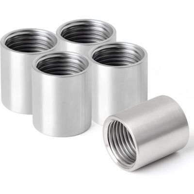 Memkey - 1' Stainless Steel Threaded Female Straight Fitting 304 Stainless Steel Straight Connectors Female Pipe Fittings 5pcs (DN25) Memkey - 1' Stainless Steel Threaded Female Straight Fitting 304 Stainless Steel Straight Connectors Female Pipe Fittings 5pcs (DN25)