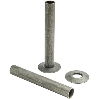 NRG 15mm Radiator Pipes & Collars Plumbing Tubes Brass Pewter 180mm NRG 15mm Radiator Pipes & Collars Plumbing Tubes Brass Pewter 180mm