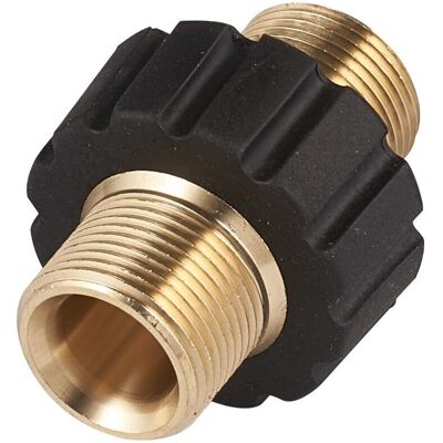 Csparkv - 1pc M22 Male to M22 Male Pressure Washer Adapter Quick Release Brass Internal Thread 14mm Hose Pipe Connector Parts Csparkv - 1pc M22 Male to M22 Male Pressure Washer Adapter Quick Release Brass Internal Thread 14mm Hose Pipe Connector Parts