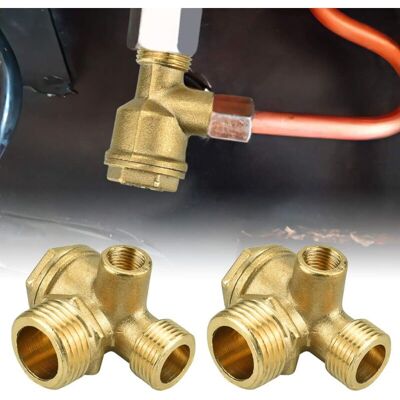 Tinor - 2pcs Copper Compressor Check Valve 10mm 16mm 20mm Check Valve Anti-Rust Compressor Check Valve Wear Resistant Compressor for Connecting Pipe Tinor - 2pcs Copper Compressor Check Valve 10mm 16mm 20mm Check Valve Anti-Rust Compressor Check Valve Wear Resistant Compressor for Connecting Pipe