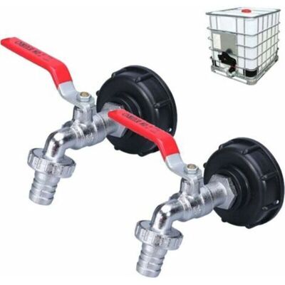 MCBOSON 2pcs IBC Tank Adapter 1/2 Thread Connector, 1000L Tank Tap Rainwater Harvesting Tap, Outlet Tap Valve Connector Tap Hose Fittings MCBOSON 2pcs IBC Tank Adapter 1/2 Thread Connector, 1000L Tank Tap Rainwater Harvesting Tap, Outlet Tap Valve Connector Tap Hose Fittings