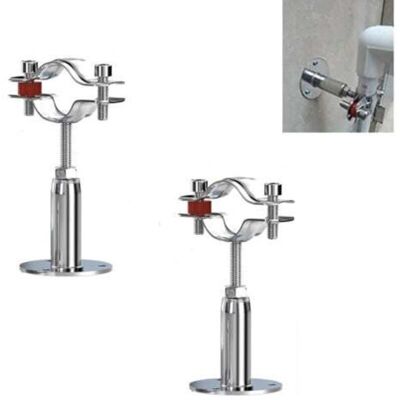 2Pcs Stainless Steel Adjustable Pipe Support Clamps, Wall Mount Pipe Support, For Diameter 32-34MM, For Fixing Pipes, Tubes, Rods Etc. 2Pcs Stainless Steel Adjustable Pipe Support Clamps, Wall Mount Pipe Support, For Diameter 32-34MM, For Fixing Pipes, Tubes, Rods Etc.