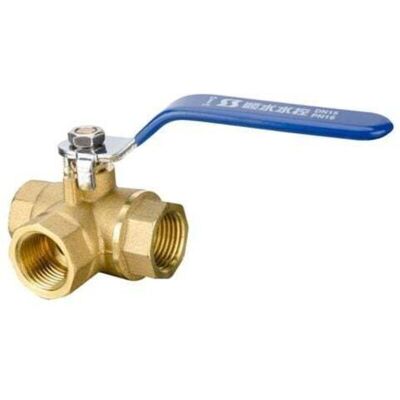 Mumu - 3-way ball valve (L-connection), lever handle, internal thread (DN20 3/4'), forged brass Mumu - 3-way ball valve (L-connection), lever handle, internal thread (DN20 3/4'), forged brass