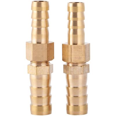 TEHTUY Brass Fitting Barb Tail Reducer Connector (8mm-10mm 2 pcs) TEHTUY Brass Fitting Barb Tail Reducer Connector (8mm-10mm 2 pcs)