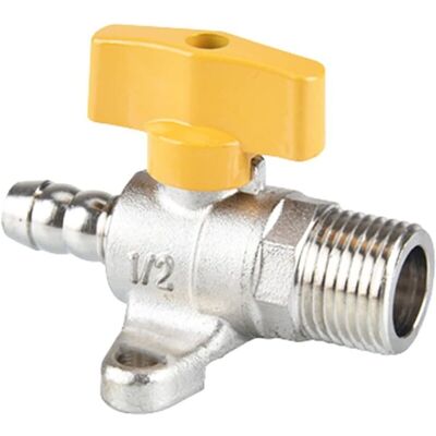 CCYKXA Hose Connector, 1/2" Male Thread Ball Valve, Gas Valve with Base, Shutoff Fitting Intersection, Hose Barb (Type A) CCYKXA Hose Connector, 1/2" Male Thread Ball Valve, Gas Valve with Base, Shutoff Fitting Intersection, Hose Barb (Type A)