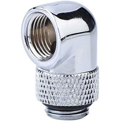 Csparkv - 3.3x1.9x1.9xcm Silver Water Cooling Fittings, 90 Degree Angle Rotatable Tube Fitting, pc Water Cooling G1/4 Thread Elbow Connector Csparkv - 3.3x1.9x1.9xcm Silver Water Cooling Fittings, 90 Degree Angle Rotatable Tube Fitting, pc Water Cooling G1/4 Thread Elbow Connector