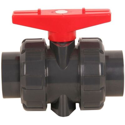Memkey - Double screw valve for gluing, diameter 32 mm, pvc ball valve, ball valve, ball valve for swimming pool,DN25 (inner diameter 32 mm) Memkey - Double screw valve for gluing, diameter 32 mm, pvc ball valve, ball valve, ball valve for swimming pool,DN25 (inner diameter 32 mm)