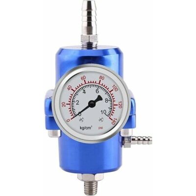 Gotrays - Fuel Pressure Regulator, Fuel Pressure Regulator Hose Kit Gauge 0-140 psi Adjustable (Blue) Gotrays - Fuel Pressure Regulator, Fuel Pressure Regulator Hose Kit Gauge 0-140 psi Adjustable (Blue)