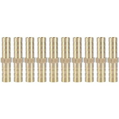 Hoopzi - Hose Connector Tool, Two Way Straight Connector, Straight for Pipe Connection (8mm 10pcs) Hoopzi - Hose Connector Tool, Two Way Straight Connector, Straight for Pipe Connection (8mm 10pcs)