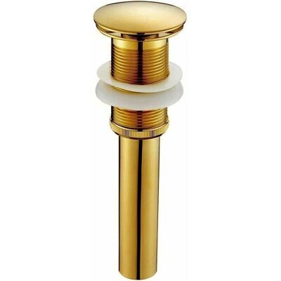 TEHTUY Modern Pop-up Retro Sink Drain Plug, Click-Clack Drain without Overflow, Bronzed Brass, Universal Sink Drain Valve, Basin Siphon without Overflow TEHTUY Modern Pop-up Retro Sink Drain Plug, Click-Clack Drain without Overflow, Bronzed Brass, Universal Sink Drain Valve, Basin Siphon without Overflow