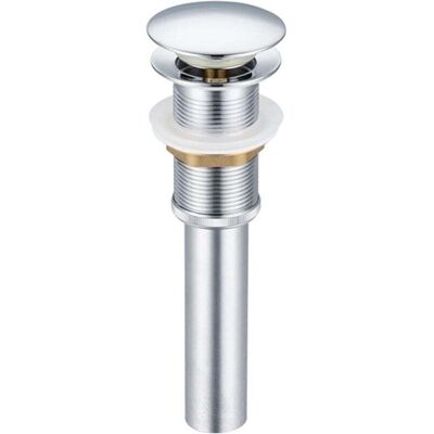 YMYNY No-Overflow Drain Valve, Chrome, Anti-Odor, Universal Drain Valve with Seal, Suitable for Washbasins, Chrome mumu YMYNY No-Overflow Drain Valve, Chrome, Anti-Odor, Universal Drain Valve with Seal, Suitable for Washbasins, Chrome mumu