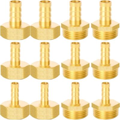 OEM 12pcs 1/2" Hose Connector 8mm 10mm 12mm Male Thread & Female Thread For Air Hose Gas Pipe Water Pipe OEM 12pcs 1/2" Hose Connector 8mm 10mm 12mm Male Thread & Female Thread For Air Hose Gas Pipe Water Pipe