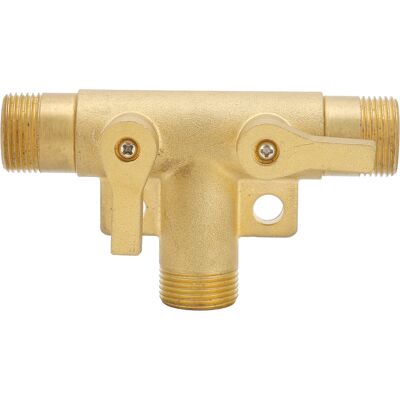 STUNACY Male Thread G1/2 Tee Joint Ball Valve 3‑way Pipe Connector Adapter Pipeline Fittings STUNACY Male Thread G1/2 Tee Joint Ball Valve 3‑way Pipe Connector Adapter Pipeline Fittings