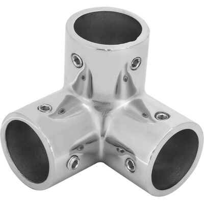 STUNACY 3-way Stainless Steel Corner Pipe Fitting Tube Connector Side Outlet Elbow 1 Inch STUNACY 3-way Stainless Steel Corner Pipe Fitting Tube Connector Side Outlet Elbow 1 Inch