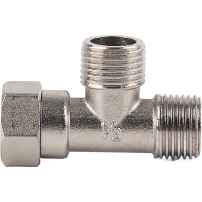 STUNACY G1/2 Male/female Thread Tee Connector Stainless Steel Water Pipe Joint Tee Adapter STUNACY G1/2 Male/female Thread Tee Connector Stainless Steel Water Pipe Joint Tee Adapter