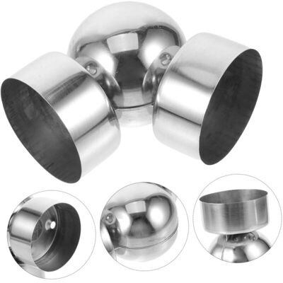 OEM 2 Pieces Cable Connectors Guardrail Bridge Cable Guardrail Connector For Tube Stainless Steel Connector Stair Railing Pipeline Connector Elbow Fitting Support OEM 2 Pieces Cable Connectors Guardrail Bridge Cable Guardrail Connector For Tube Stainless Steel Connector Stair Railing Pipeline Connector Elbow Fitting Support