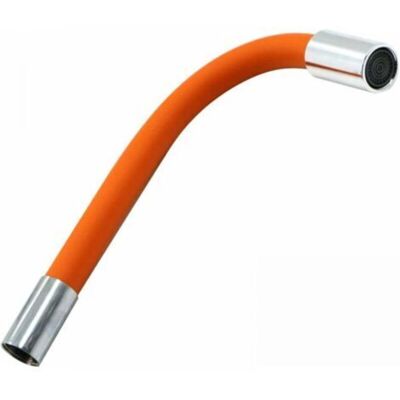 OEM 30cm Universal Tap Extension Tube - Flexible Spray Regulator - Durable And Flexible Silicone Hose, Orange OEM 30cm Universal Tap Extension Tube - Flexible Spray Regulator - Durable And Flexible Silicone Hose, Orange