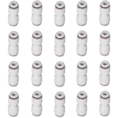 STUNACY Pneumatic Fitting Tube Connector Straight Push To Connect Fittings Connects Pipe Tubes(pu12(20pcs) ) STUNACY Pneumatic Fitting Tube Connector Straight Push To Connect Fittings Connects Pipe Tubes(pu12(20pcs) )