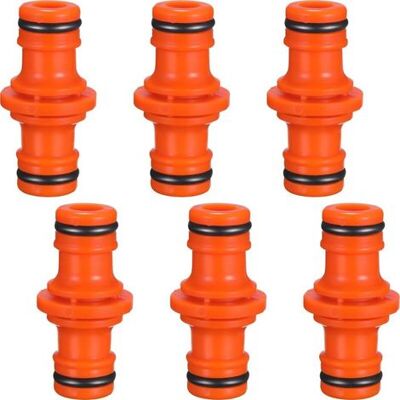 OEM 6 Pieces Double Male Hose Connector Pipe Fittings For Joining Garden Hose Tube (orange) OEM 6 Pieces Double Male Hose Connector Pipe Fittings For Joining Garden Hose Tube (orange)