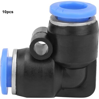 STUNACY 10pcs Plastic Equal Elbow Quick Connect Pneumatic Air Hose Tube Push Fitting Pv-8 (8mm) STUNACY 10pcs Plastic Equal Elbow Quick Connect Pneumatic Air Hose Tube Push Fitting Pv-8 (8mm)