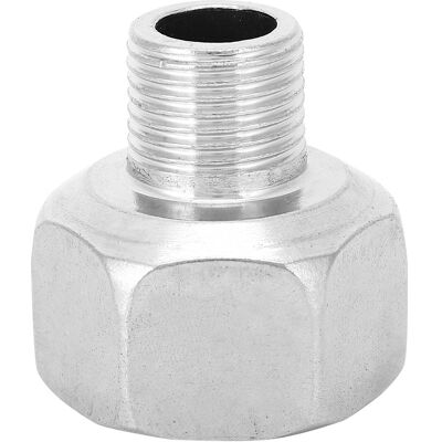 STUNACY Stainless Steel Hex Head Reducer Pipe Connector Fitting Male Thread G1/2in Female Thread G1in STUNACY Stainless Steel Hex Head Reducer Pipe Connector Fitting Male Thread G1/2in Female Thread G1in