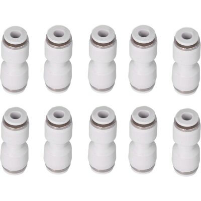 STUNACY Pneumatic Fitting Tube Connector Straight Push To Connect Fittings Connects Pipe Tubes(pu16(10pcs) ) STUNACY Pneumatic Fitting Tube Connector Straight Push To Connect Fittings Connects Pipe Tubes(pu16(10pcs) )