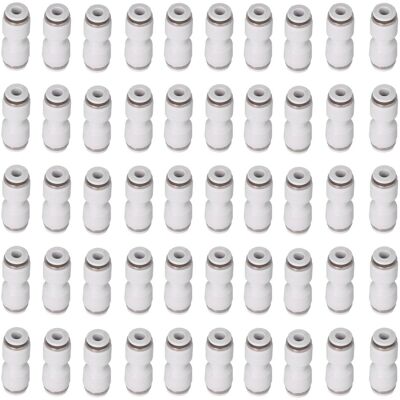 STUNACY Pneumatic Fitting Tube Connector Straight Push To Connect Fittings Connects Pipe Tubes(pu6(50pcs) ) STUNACY Pneumatic Fitting Tube Connector Straight Push To Connect Fittings Connects Pipe Tubes(pu6(50pcs) )