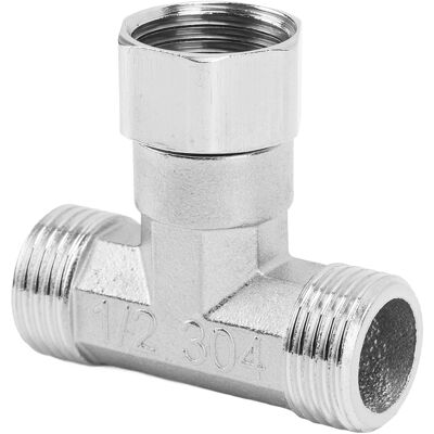 STUNACY Pipe Fitting 3 Way Tee 304 Stainless Steel Hose Connector Pipeline Adapter G1/2 For Water Air Middle Female Thread STUNACY Pipe Fitting 3 Way Tee 304 Stainless Steel Hose Connector Pipeline Adapter G1/2 For Water Air Middle Female Thread