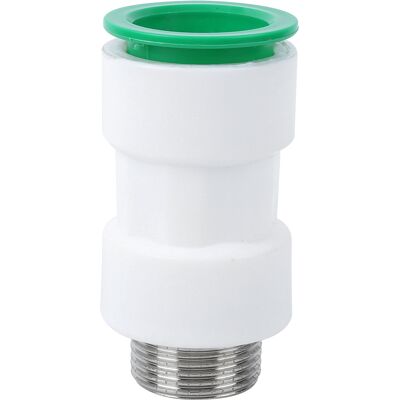 STUNACY 32mm To G1in Male Thread Pipe Fitting Plastic Straight Quick Connector Tube Fittings STUNACY 32mm To G1in Male Thread Pipe Fitting Plastic Straight Quick Connector Tube Fittings