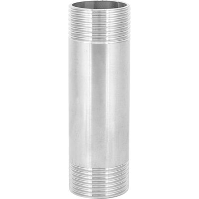 STUNACY 1in Npt To 1in Npt Male Thread 304 Stainless Steel Nipple Threaded Pipe Connector Fittings STUNACY 1in Npt To 1in Npt Male Thread 304 Stainless Steel Nipple Threaded Pipe Connector Fittings