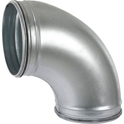 CasaFan B90 Pipe Elbow - Galvanised Steel 90° Pipe Bend CasaFan B90 Pipe Elbow - Galvanised Steel 90° Pipe Bend