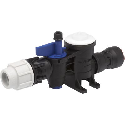 Plasson Meter Connection Point: 25mm MDPE to 22mm Copper Pushfit Plasson Meter Connection Point: 25mm MDPE to 22mm Copper Pushfit